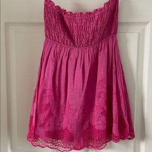 Yoana Baraschi Happy Pink Column/Strapless Top NWT